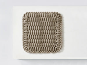 Ergonomic Shore Rug handmade from durable silicone cord suitable for both indoors and outdoors.