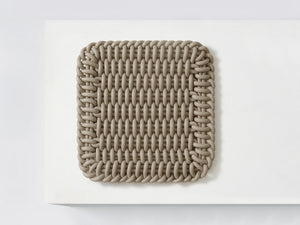 Ergonomic Shore Rug handmade from durable silicone cord suitable for both indoors and outdoors.