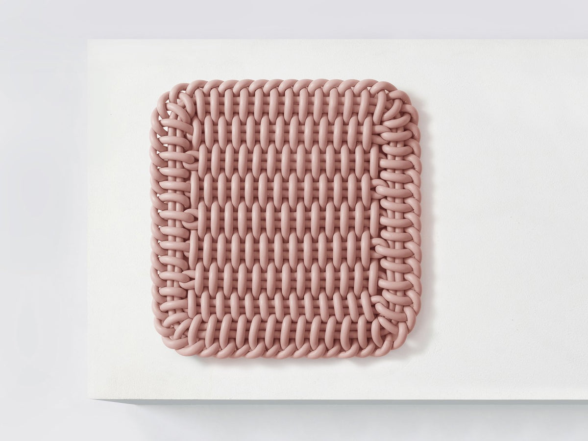Ergonomic Shore Rug handmade from durable silicone cord suitable for both indoors and outdoors. 