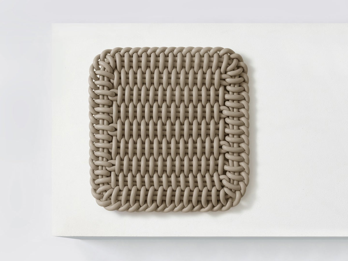 Ergonomic Shore Rug handmade from durable silicone cord suitable for both indoors and outdoors. 