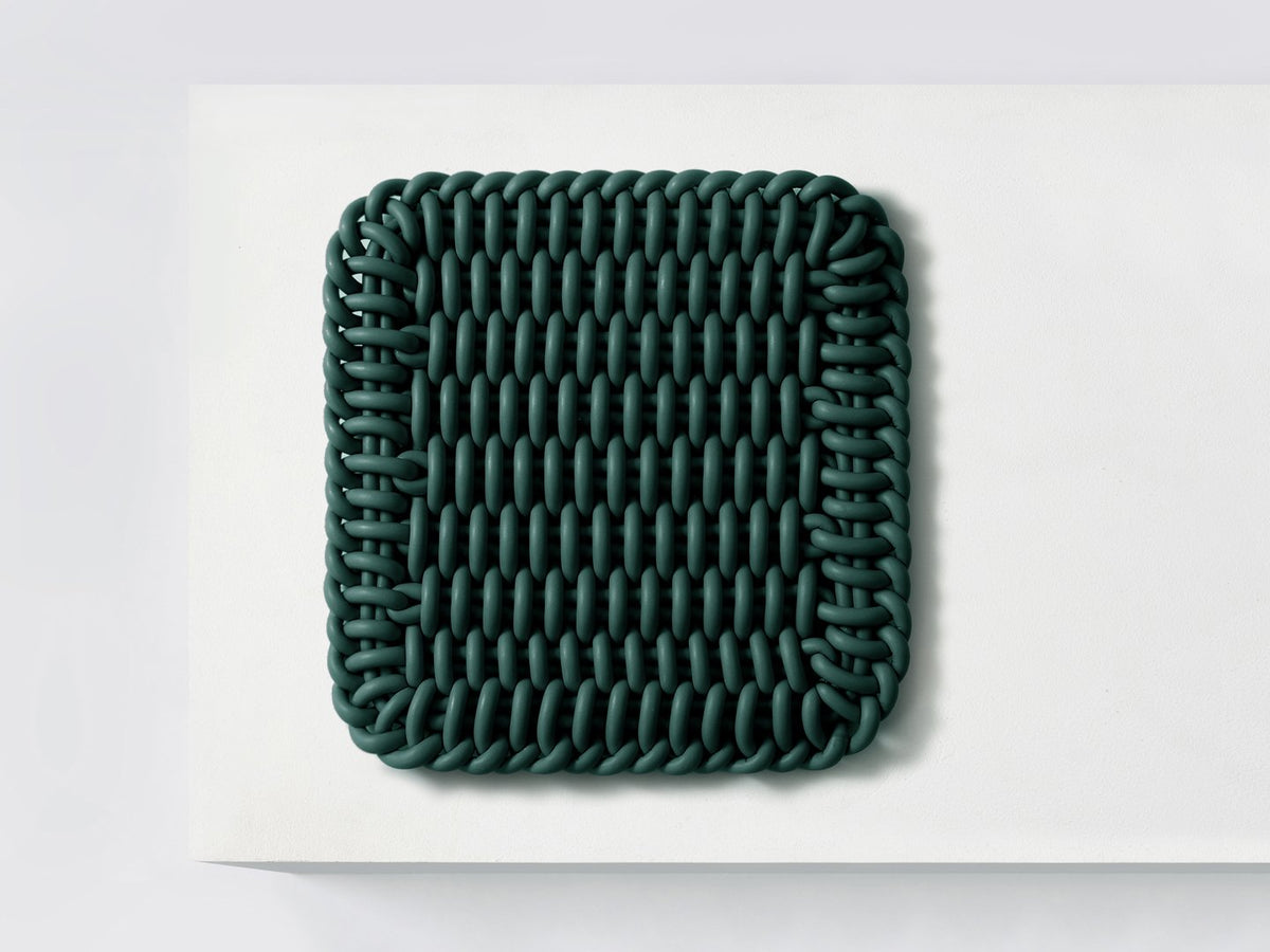 Ergonomic Shore Rug handmade from durable silicone cord suitable for both indoors and outdoors. 