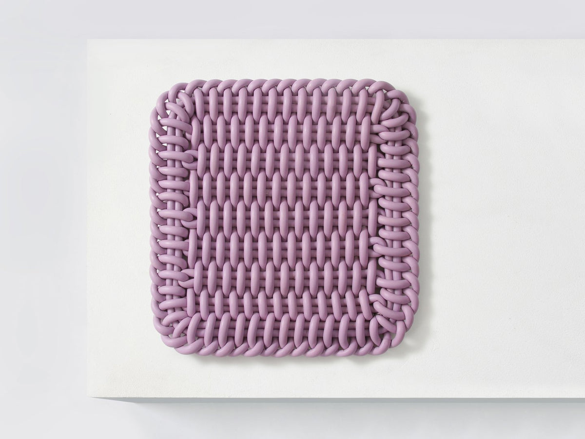 Ergonomic Shore Rug handmade from durable silicone cord suitable for both indoors and outdoors. 